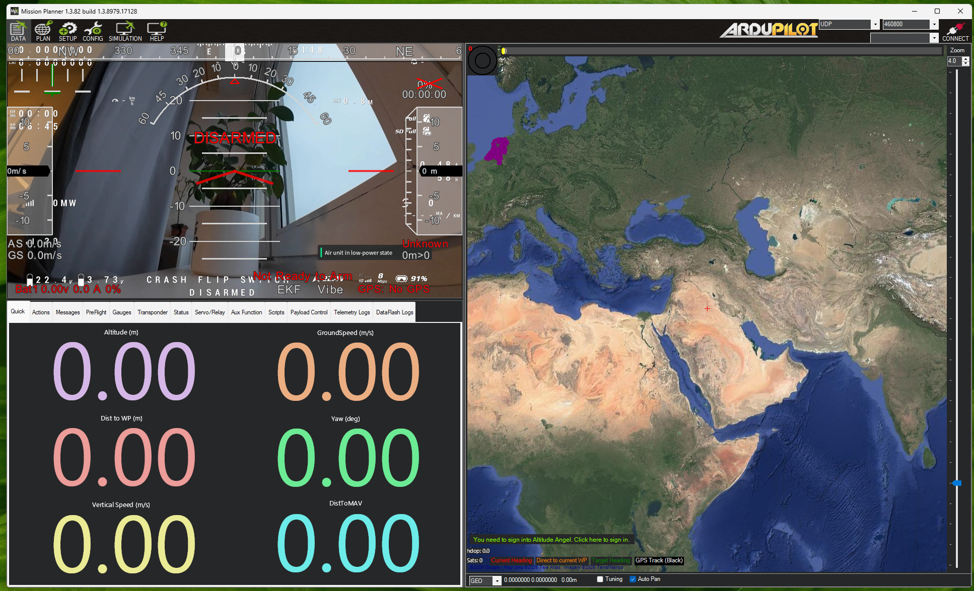 Gstreamer video shown in Mission Planner