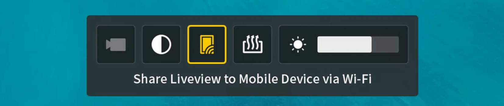 Enable Live View sharing on the goggles